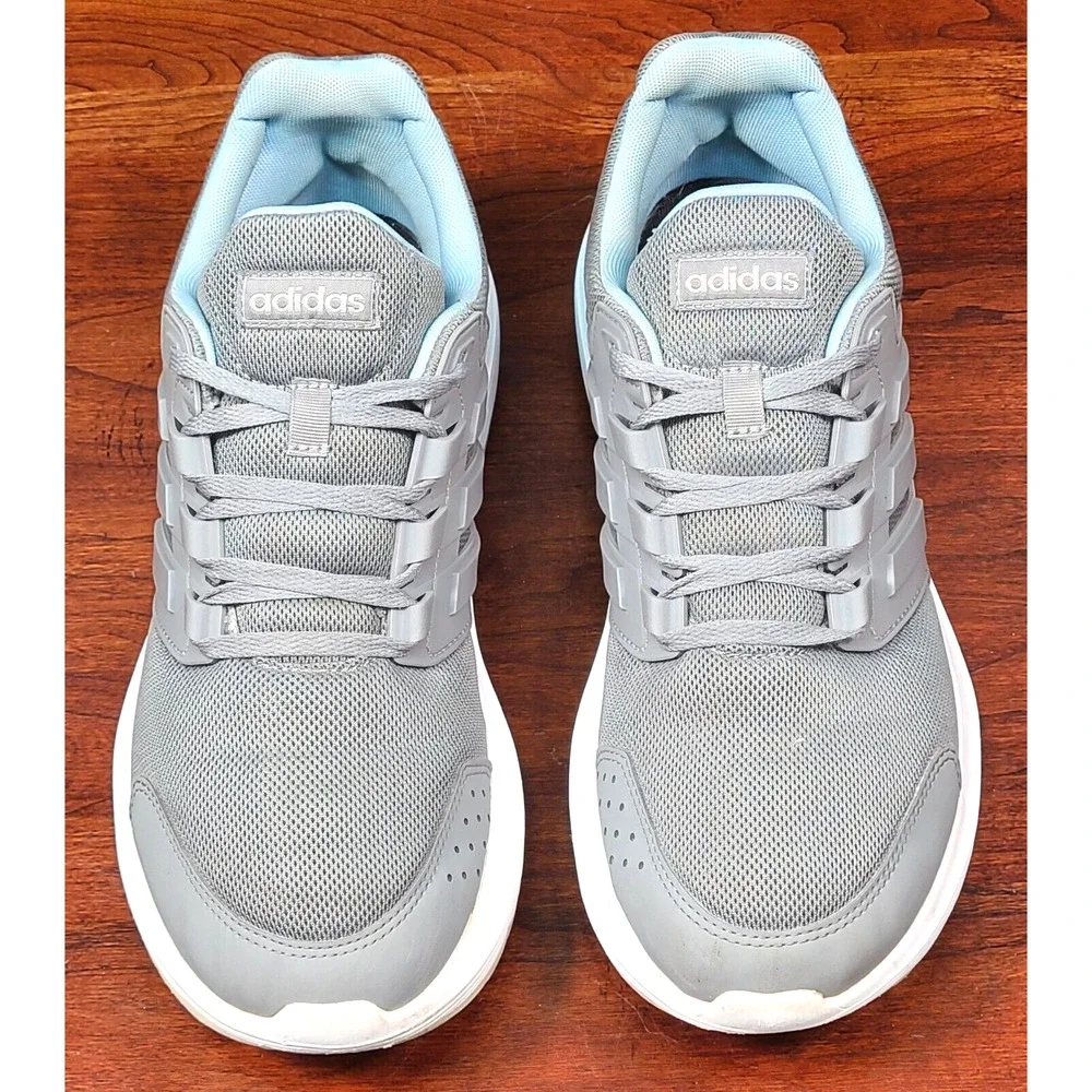 adidas Women's Galaxy 4 Gray White Running Shoes Sneakers Size 10 EE8034